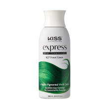 Kiss Express Colore Semipermanente per Capelli 100mL (3.5 fl.oz) (1 Contenitore, Verde Foresta)