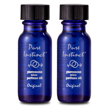 Pure Instinct (pachet de 2 - parfumul original cu ulei esen?ial cu feromoni infuzat de colonie - unisex atrage barba?i ?i femei - gata pentru TSA