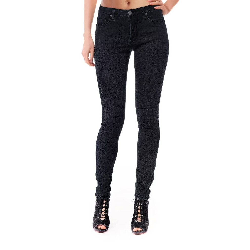 Jean 5 poches en denim extensible super confortable pour femme de la soci   t    Hybrid P22879SK Black 9 Short