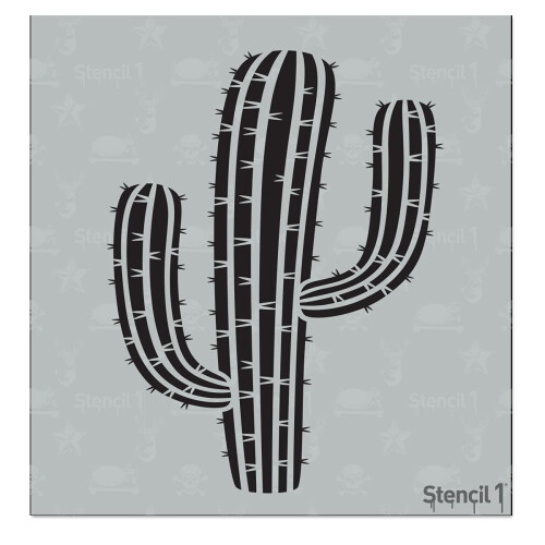 Stencil1 Estêncil de Cacto 5,75 x 6 polegadas para Decoração de Casa e Pintura