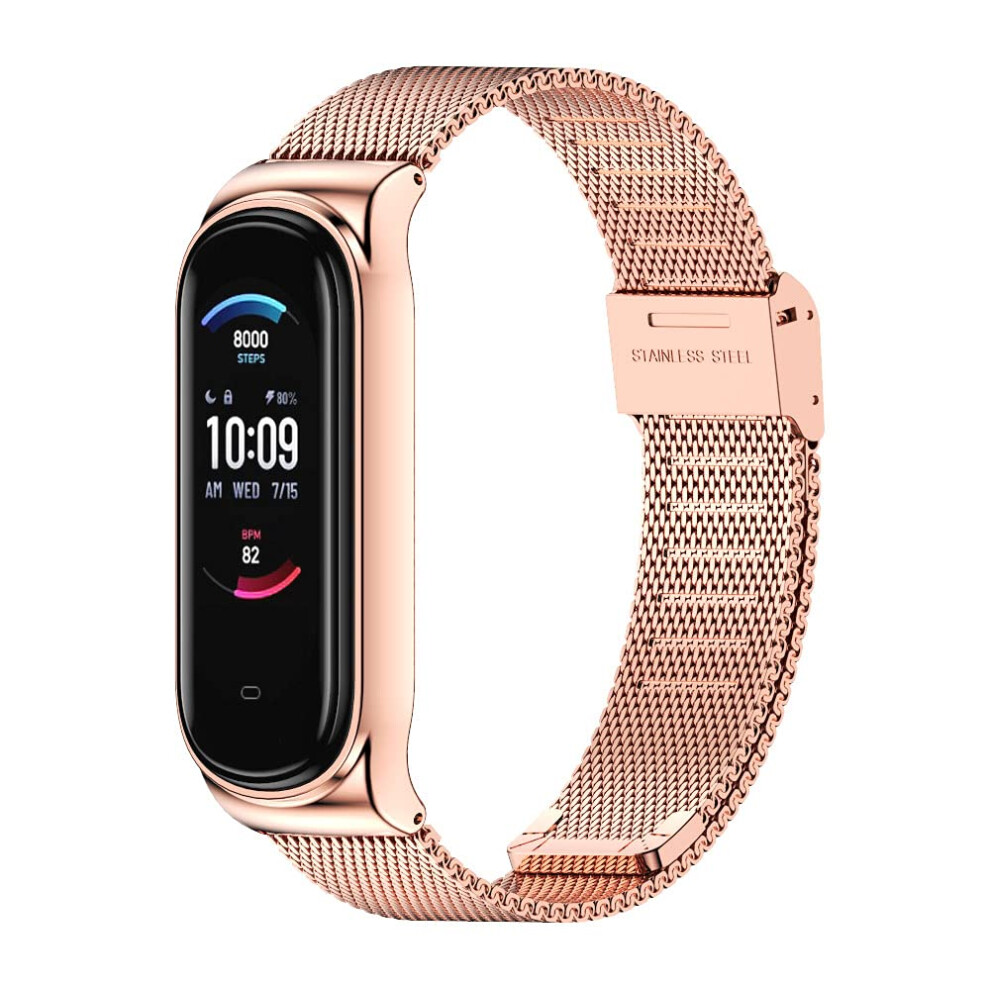 Mijobs Strap For Amazfit Band 5 Metal Replacement Strap Wristband Watc 6941518322243