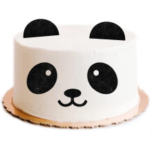 Panda Bear Bear la mul?i ani tort topper animale zoologice tematice copii baiat fete pentru petreceri decora?iuni livrari de scnteie neagra lian