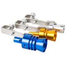 Ponpon 3 Stcke Auto Turbo Sound Universal Aluminium Auto Turbo Pfeife Schalldmpfer Pfeife Auto Brllen Maker 3 Gren (zufllige Farbe)
