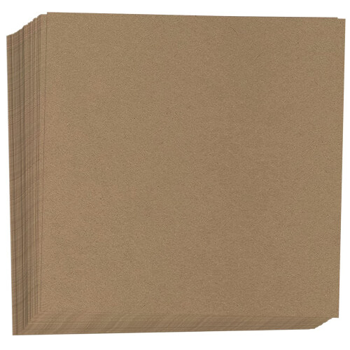 Hamilco Χαρτί Καρτ Στοκ Καφέ 12x12 Βάρος 80 lb - Πακέτο 25 τεμ