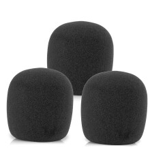 LEFXMOPHY SM58 Windschutzscheiben-Mikrofonschaum, Ersatz fr Shure SM58 SM48 Gesangsmikrofon, Pop-Filter, Geruschunterdrckung, Windsack-Abdeckung,