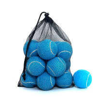 HPWFHPLF TENNIS BALLER 15 PAKK ?VER TENNIS BALLER TIL BEG?RINGER Tr?ning Afspilning af tennisbolde til hunde leveres med mesh b?repose (bl?)