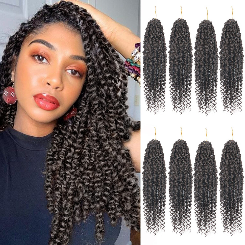Dubbelbladig Bileaf Passion Twist Hair 8 Packs Pretwisted Passion Twist Crochet Hair 14 Inch Crochet Hair Passion Twists Short Passion Twists Hair Pre L