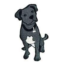 ONCEX s?d hvalp Pitbull Bulldog Hund Tegnefilm Patches Klisterm?rke Broderet Iron On Applique Patch til rygs?kke Hat Jeans Jakker T-shirt T-shirt