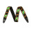 Fender Fender Neon Monogrammed Guitar Strap  2in  Green/Orange 1