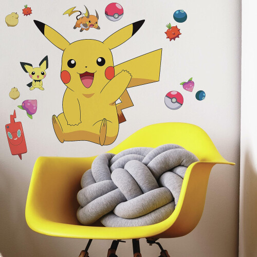 RoomMates RMK4821GM Αυτοκόλλητο Τοίχου Pikachu Γιγαντιαίο