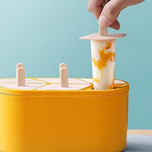 Formele de popsicle premium BPA gratuit 6 buca?i Matri?a pop cu ghea?a - reutilizabile Easy Easy Easy Mitling Pop Maker Maker (excelent pentru be