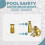 Poolzilla 25er-Pack Pool-Sicherheitsabdeckung, Gewinde-Messingeinsatz, Schraubbolzen fr Anker 5