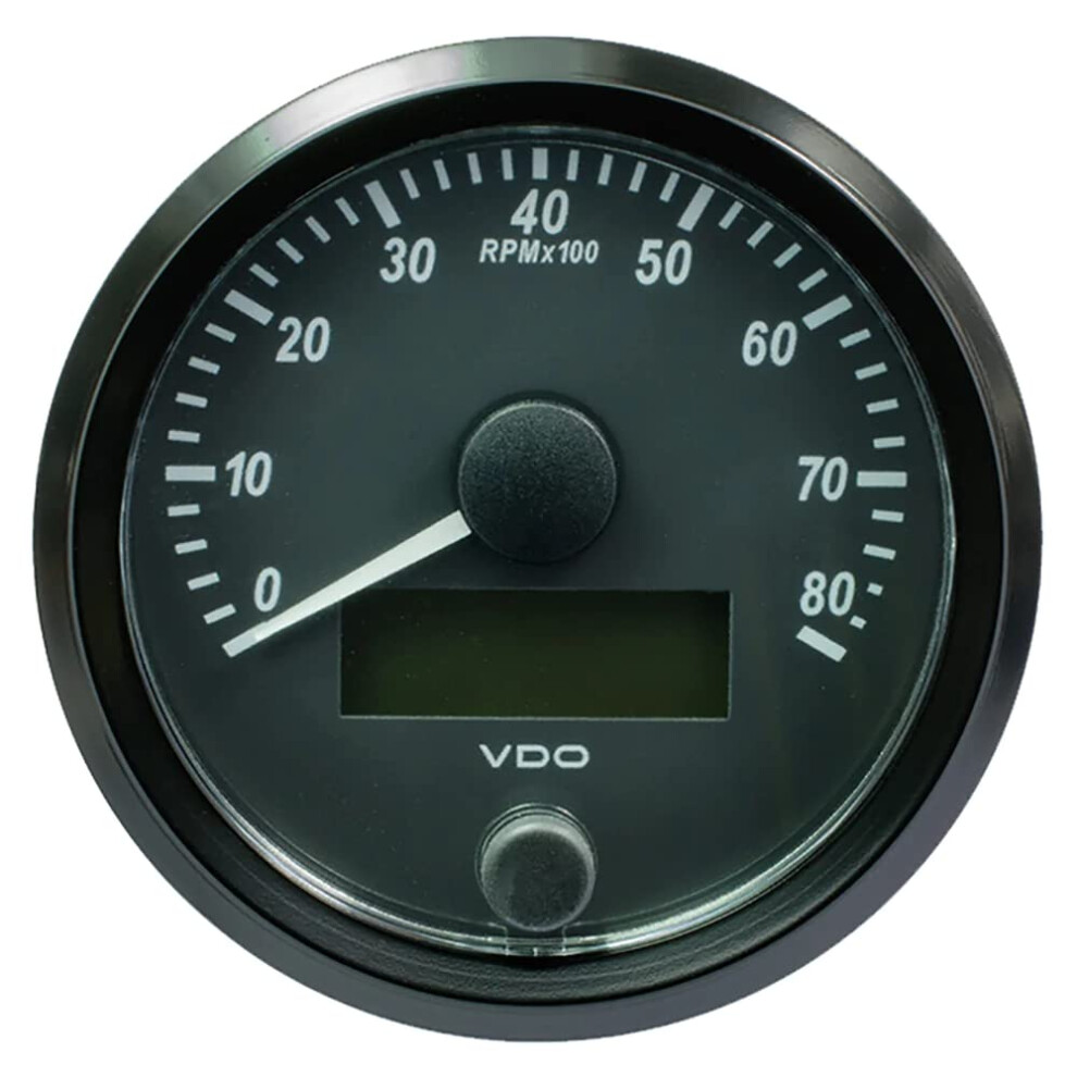 Vdo Singleviu 80Mm (3-1/8"") Tachometer - 8000 Rpm 4103590683472