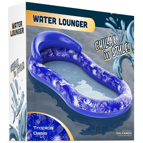 Mesh Bottom Pool Float for Adults - Inflatable Raft Water Lounger ...