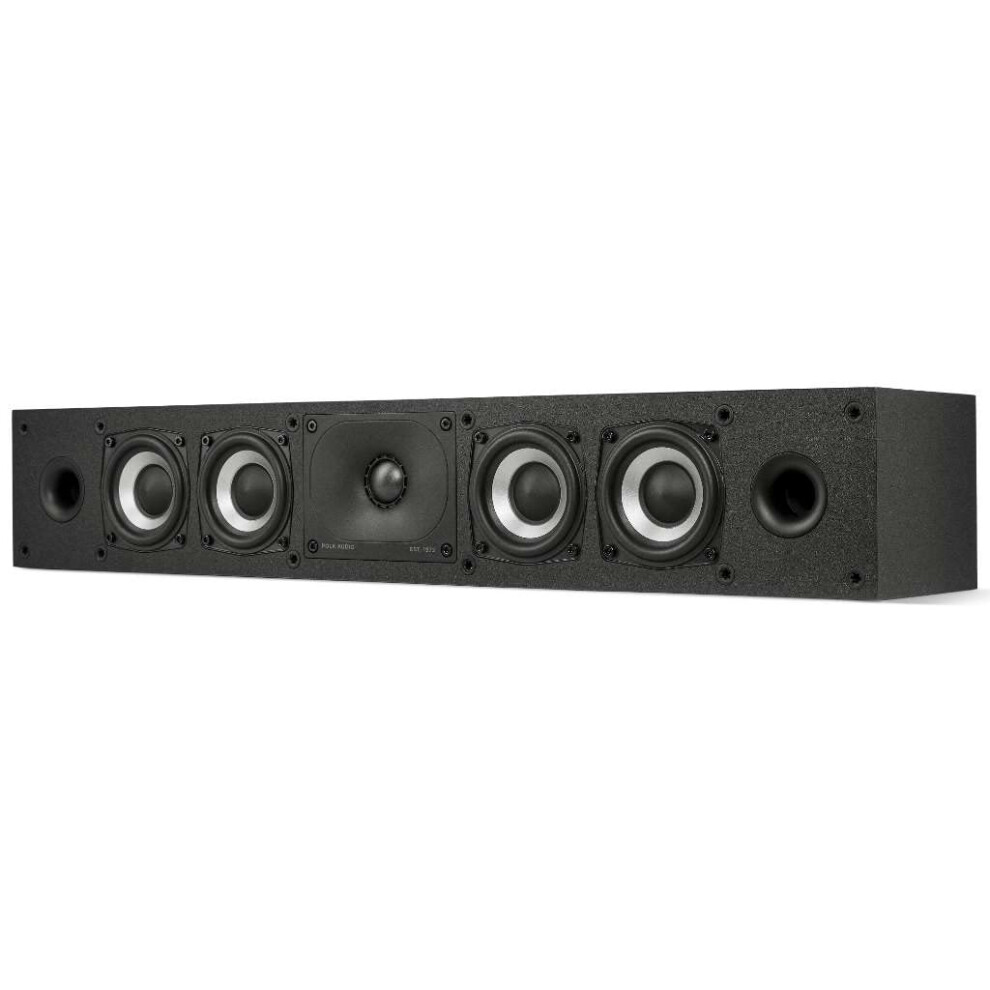 Polk Monitor Xt35 Slim Center Channel Speaker - Hi-Res Audio Certified
