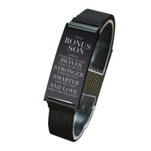Mugart To My Bonus Son Gifts from Mom Bracelet for Birthday - Christma