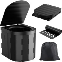 Foldable Toilet Compact Portable Toilet Potty Loo Seat Travel Camping Bucket