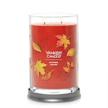 Yankee Candle Autumn Leaves Tuoksuva signature 20 unssia suuri juomapullo 2-sydn kynttil yli 60 tuntia paloaikaa