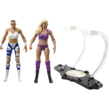 WWE Charlotte Flair vs Rhea Ripley Championship Showdown 2-Pack 6-inch Action Figures Monday Night RAW Battle Pack for Ages 6 Years Old & Up