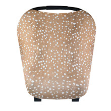 Baby Car Seat Cover Canopy and Nursing Cover MultiUse Stretchy 5 in 1 GiftFawn by Copper Pearl