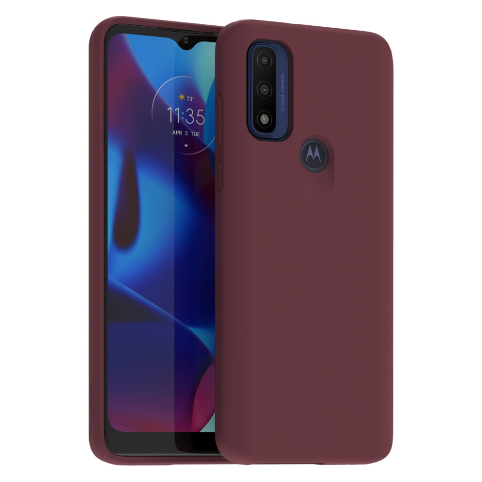 Motorola Moto G Pure 2021 Protective Case- Precision fit  Stylish Shock Absorbing Phone Cases - Marsala/Wine Red
