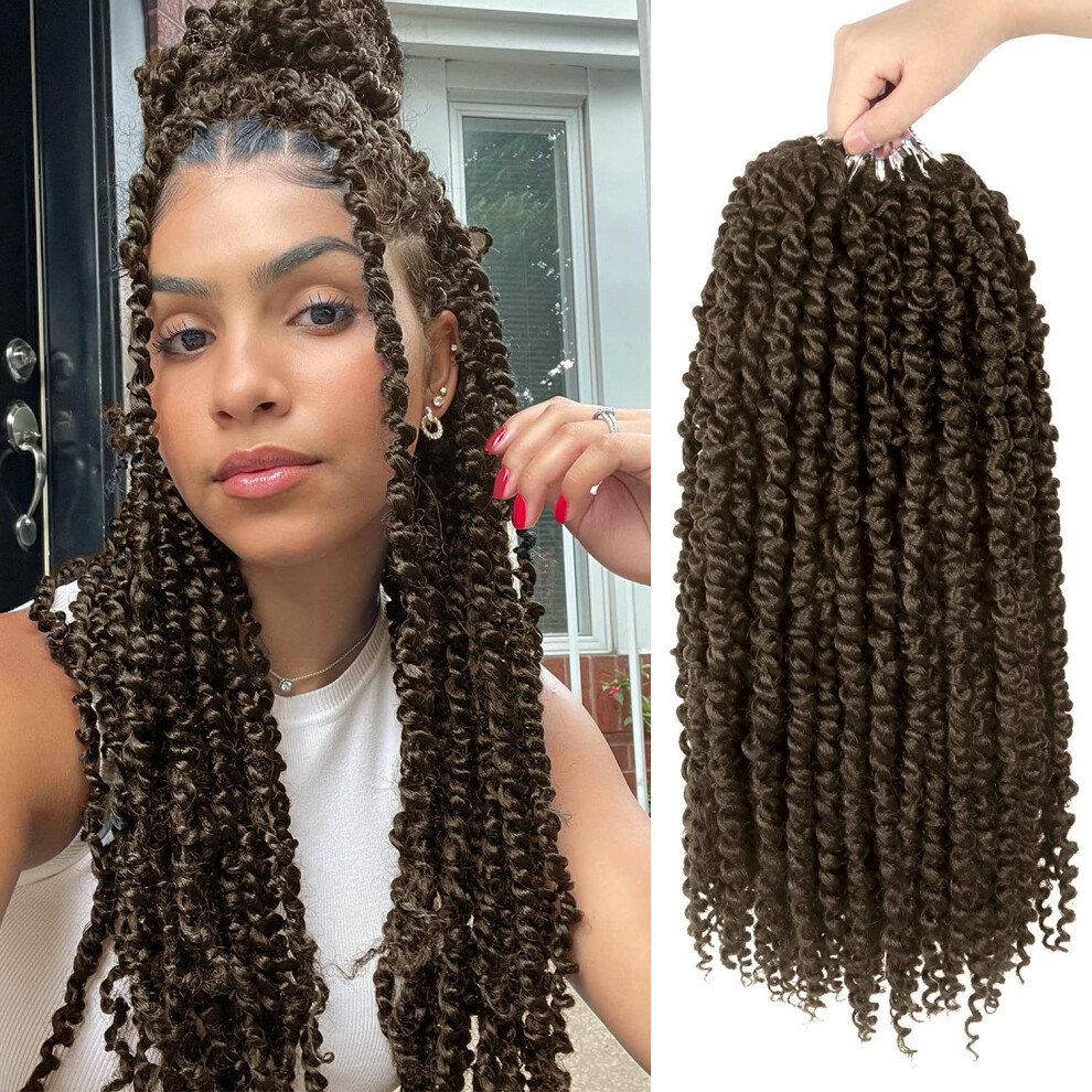 Bihoja Bileaf 8 Packs Passion Twist Crochet Hair 18 Inch Crochet Passion Twist Hair Pretwisted Pre Looped Passion Twist Crochet Braids Passion Twists Bohemia