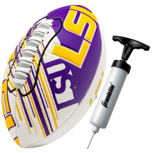 Franklin Sports LSU Tigers Skumfotboll - Barn Mini Fotboll - 8.5" Junior Mjuk Skumboll - SPACELACE Lätt Grepp
