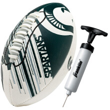 Franklin Sports Michigan State Skumfotboll - Mini Fotboll för Barn - 8.5" Mjuk Skumboll - SPACELACE Greppvänligt