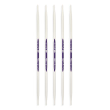 Prym 6"""" Double Point US 4 (3,5 mm) Stricknadeln, Alabasterwei, 5 Stck