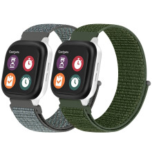 Mhunter 2 Pack Kids Replacement Watch Band kompatibel med Gizmo Watch 20mm Sport Hook Loop Nylon Watch Bands Strap kompatibel med Verizon Gizmo W