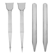 YYANGZ 4-teiliges DIY-Werkzeug zur Schmuckherstellung, Perlen-Pinzetten-Werkzeug mit integrierter Schaufel, langes Rohr, Schaufel-Aufnahmewerkzeuge f