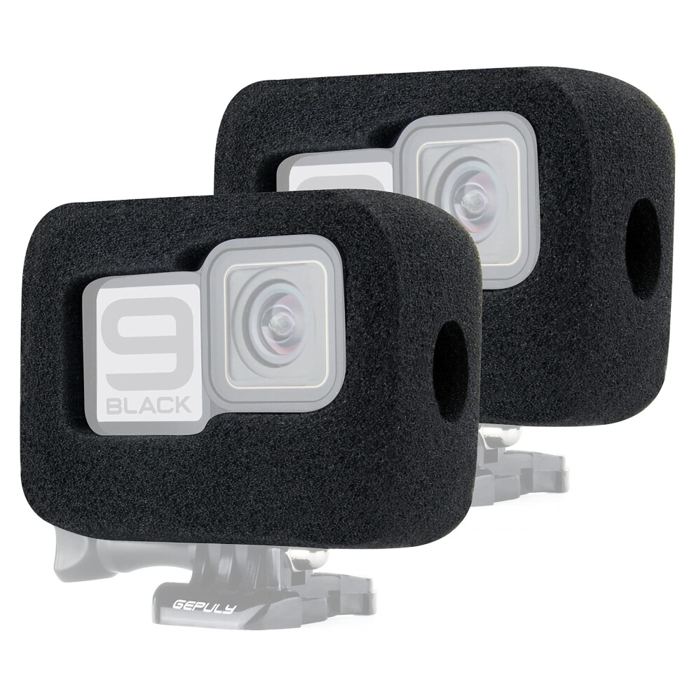 Gepuly Lot De 2 Housses Coupe-Vent Pour Gopro Hero 9 10 11 12 13 Noir Bo Tier De R Duction Du Bruit Du Vent-image
