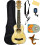 Barcelona Solid Top Ash Wood Soprano Ukulele Bundle με Θήκη, Τ tuner, Σταντ, Λουράκι και DVD 2