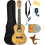 Barcelona Oguman Βαθιά Ukulele Bundle με Θήκη, Τονιστή, Λουρί, DVD Μαθήματος 1