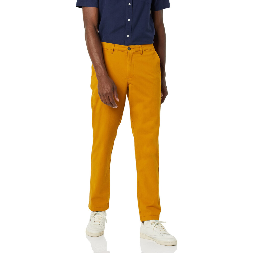 Amazon Essentials Mens Athletic-Fit casual Stretch chino Pant (Available in Big & Tall)  Nutmeg  42W x 34L