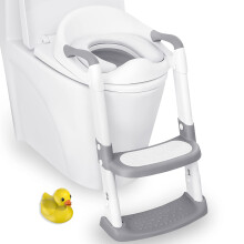 JASSONE Potty Training Seat Toddler Step Stool 2 in 1 Potty Training Toilet for Kids Baby Seat with Splash Guard and AntiSli