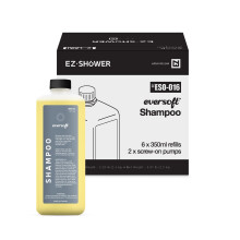 Cartucho de Refil de Champô Limpeza EZbrnd Eversoft, 350ml (12 oz) x 6 pçs