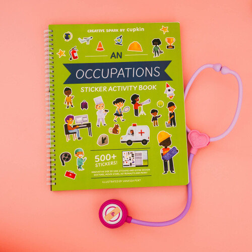 Sticker & Coloring Book για Μεγαλώνοντας (500+ Αυτοκόλλητα & 12 Σκηνές) από Cupkin 1