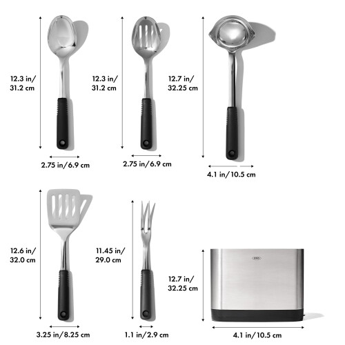 OXO Σετ Εργαλείων Κουζίνας OXO Good Grips Ανοξείδωτο 6τμχ 1