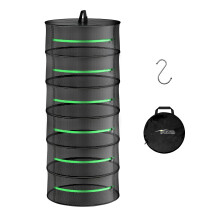 iPower 2ft Secção de Secagem de Ervas Dobrável com Zíperes e Anel de Alta Resistência