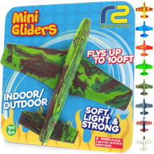 Regalos Navideños para Niños: Juguete de Avión de Espuma con Lanzador para Exterior