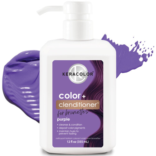 KERACOLOR Clenditioner για Καφέ, Πρώτη Χρωστική Σαμπουάν, Μη Τοξικό, 12 Fl Oz (1 Τεμάχιο)