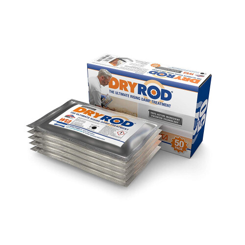 Dryrod Damp Proofing Rods 150 Pack - BBA-Approved Rising Damp Treatment with 18m Coverage 1