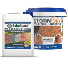 Stormdry Masonry Waterproofing Cream 5 Litres and Soluguard Biocide - BBA Approved