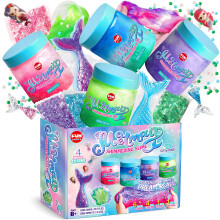35,16 FL OZ Sommer-Meerjungfrau-Schleim-Spielzeug fr Mdchen im Alter von 68 Jahren FunKidz Big Premade Shimmer Sparkle Glitter Kid Slime Pack Gebu