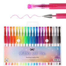 Mr. Pen- Glitter Gel Pennor, Blandade Färger, 20 st, Glitterpennor för Vuxenfärgläggning