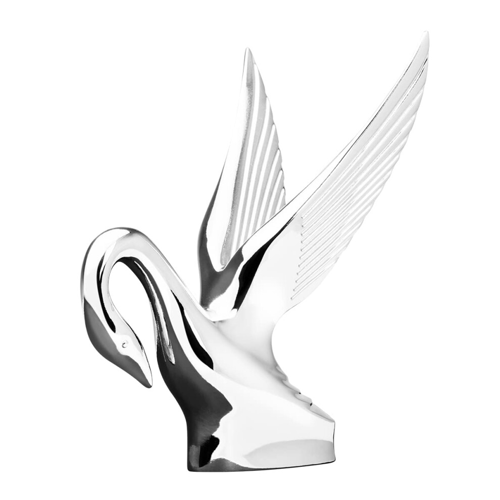 Gg Grand General 48007 Chrome Classic Swan Hood Ornament 760479480078