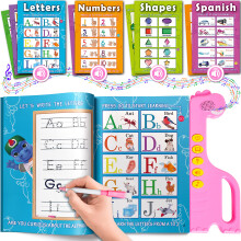 Curious 2 Learn ABC Learning per bambini piccoli Libro interattivo Logopedia Libro con suoni dell'alfabeto Attivit di apprendimento prescolare T