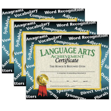 Language Arts Achievement Certificate 30 za balen 3 balen