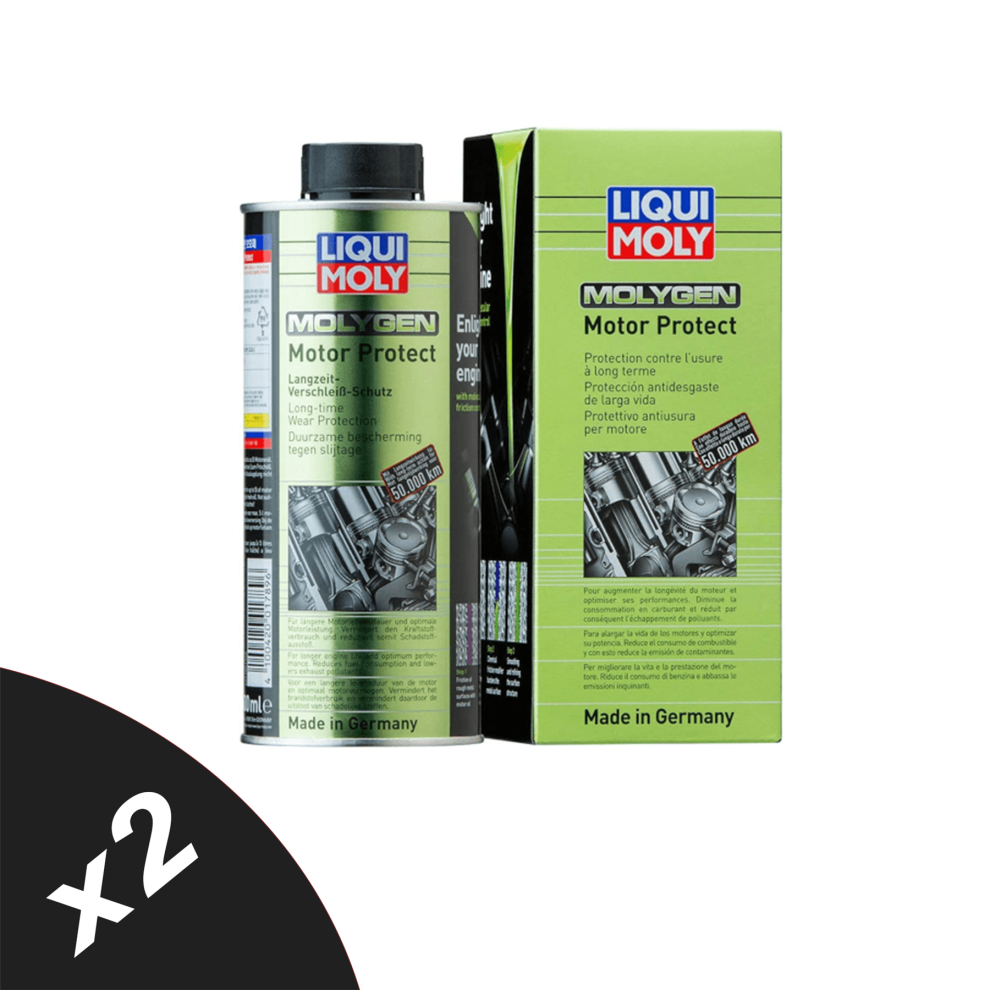 Liqui Moly Molygen Motor Protect Oil Additive Anti Friction Wear 2x500ml